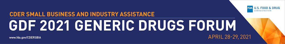 Generic Drugs Forum 2021 Banner